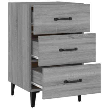 Nachttisch Grau Sonoma 40x40x66 cm Holzwerkstoff