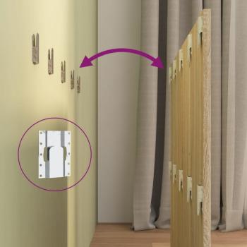 Kopfteil mit Nachttischen Sonoma-Eiche Holzwerkstoff