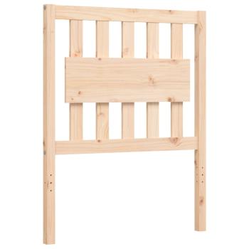 Massivholzbett mit Kopfteil