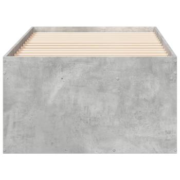 Tagesbett mit Schubladen ohne Matratze Betongrau 90x200 cm