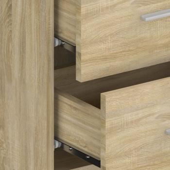 Bettkopfteil mit Nachttischen Sonoma-Eiche Holzwerkstoff
