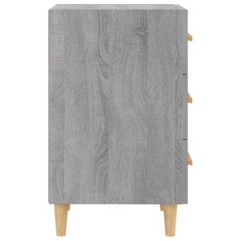 Nachttisch Grau Sonoma 40x40x66 cm Holzwerkstoff