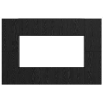 TV-Schrank-Set mit Regal 8 pcs Schwarz Eiche 181 x 30 x 120 cm