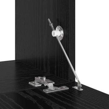 TV-Schrank-Set mit Regal Sonstiges mit Speicher mit Tür 7 pcs Schwarz Eiche 60 x 30 x 30 cm