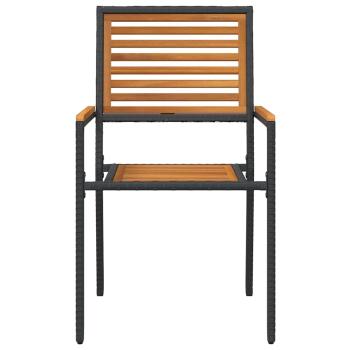 Outdoor-Stühle 4 pcs Creme, Braun