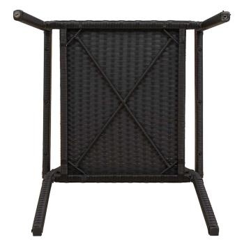 Outdoor-Stühle 4 pcs Creme, Braun