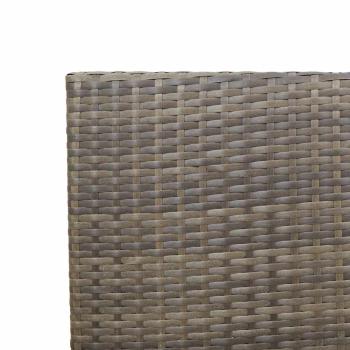 Outdoor-Stühle 4 pcs Grau, Braun