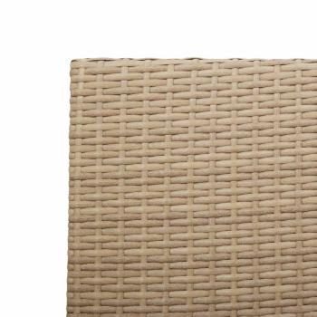 Outdoor-Stühle 4 pcs Creme, Braun