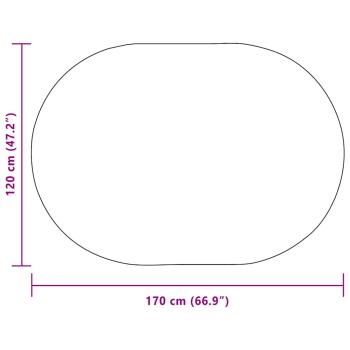 Teppich Cremefarben 120 x 170 cm PP