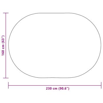 Teppich Cremefarben 160 x 230 cm PP
