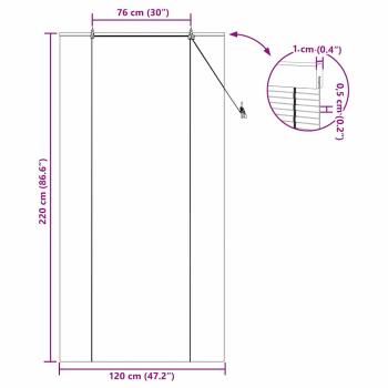 Rollo Natur 120 x 220 cm Bambus