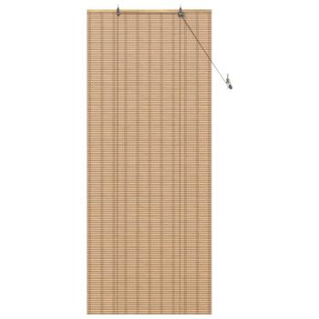 Fensterjalousien & -schatten Hellbraun 80 x 220 cm Bambus