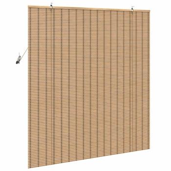 Fensterjalousien & -schatten Hellbraun 140 x 160 cm Bambus