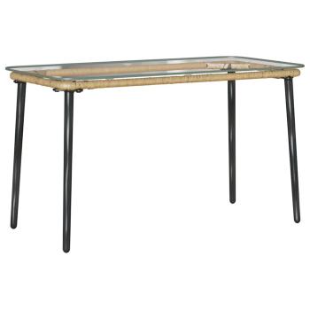 Gartentisch Natürlich 80 x 40 x 45 cm Poly Rattan