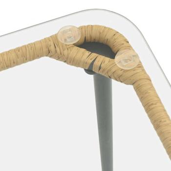 Gartentisch Natürlich 80 x 40 x 45 cm Poly Rattan