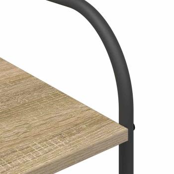 Kleiderständer mit Regalen Sonoma Eiche 120x44x160 cm Holzwerkstoff