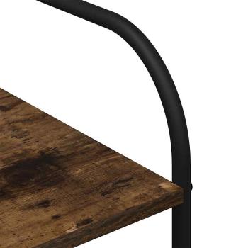 Kleiderständer mit Regalen Geräuchert Eiche 120x44x160 cm Holzwerkstoff