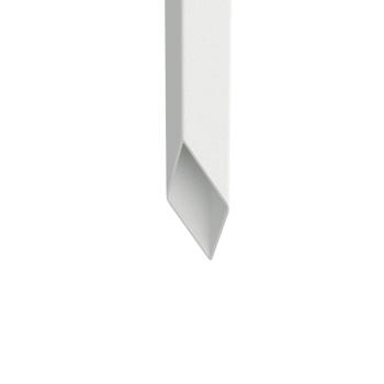 Garten dekoratives Panel Weiß 32 x 140 cm Kaltgewalzter Stahl