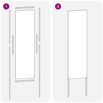 Garten dekoratives Panel Anthrazit 32 x 140 cm