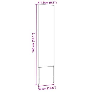 Garten dekoratives Panel Anthrazit 32 x 140 cm