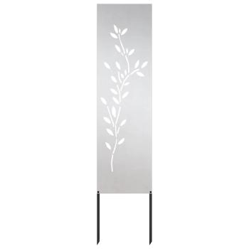 Garten dekoratives Panel Silber 32 x 140 cm Edelstahl