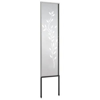 Garten dekoratives Panel Silber 32 x 140 cm Edelstahl