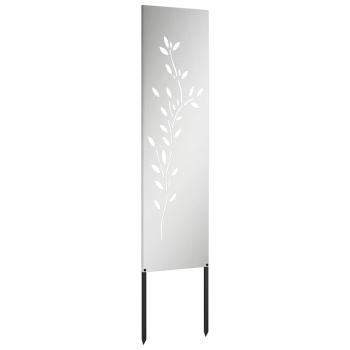 Garten dekoratives Panel Silber 32 x 140 cm