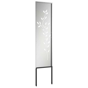 Garten dekoratives Panel Silber 32 x 140 cm