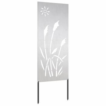 Garten dekoratives Panel Silber 50 x 140 cm Edelstahl