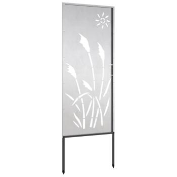 Garten dekoratives Panel Silber 50 x 140 cm Edelstahl