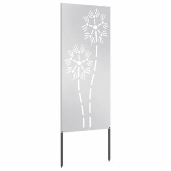 Garten dekoratives Panel Silber 50 x 140 cm Edelstahl
