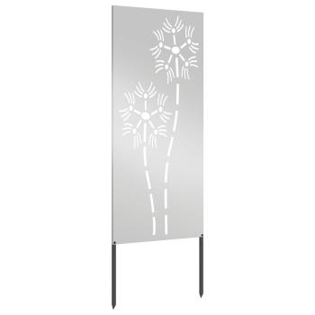 Garten dekoratives Panel Silber 50 x 140 cm