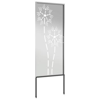 Garten dekoratives Panel Silber 50 x 140 cm