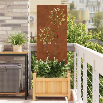 ARDEBO.de - Garten dekoratives Panel Rostig 50 x 140 cm Wetterstahl