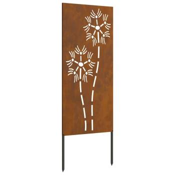 Garten dekoratives Panel Rostig 50 x 140 cm Wetterstahl