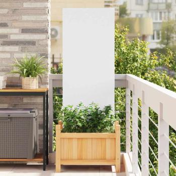 ARDEBO.de - Garten dekoratives Panel Weiß 50 x 140 cm Kaltgewalzter Stahl