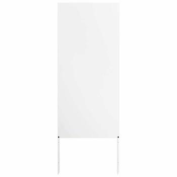 Garten dekoratives Panel Weiß 50 x 140 cm Kaltgewalzter Stahl