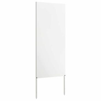 Garten dekoratives Panel Weiß 50 x 140 cm Kaltgewalzter Stahl