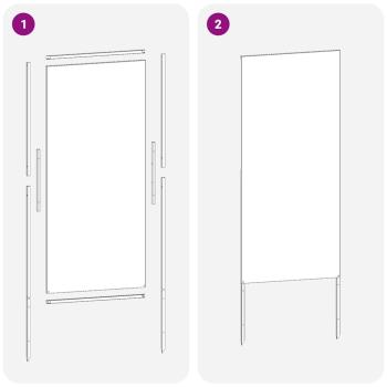 Garten dekoratives Panel Anthrazit 50 x 140 cm