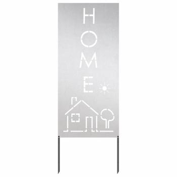 Garten dekoratives Panel Silber 50 x 140 cm Edelstahl