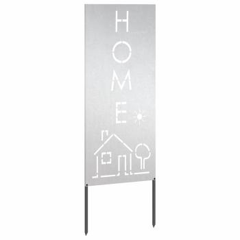 Garten dekoratives Panel Silber 50 x 140 cm Edelstahl