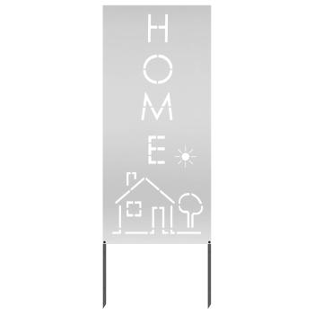 Garten dekoratives Panel Silber 50 x 140 cm