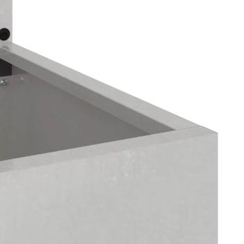 Blumentopf mit dekorativem Paneel Silber 50 x 140 cm Edelstahl