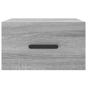 Wand-Nachttisch Grau Sonoma 35x35x20 cm