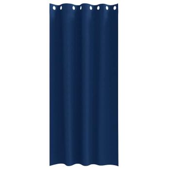Vorhänge mit Vorhängen 2 pcs Dunkelblau 245 x 140 cm Polyester