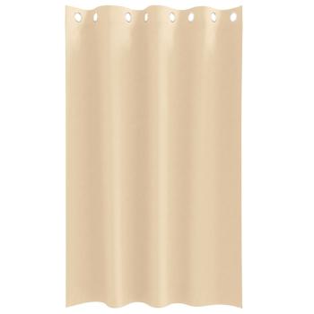 Vorhänge mit Vorhängen 2 pcs Creme 175 x 140 cm Polyester