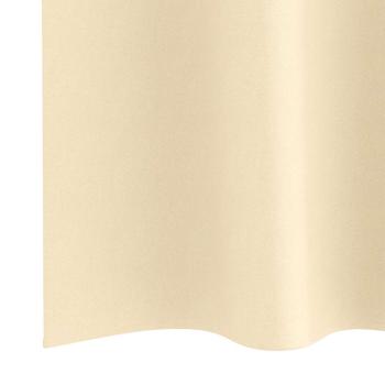 Verdunkelungs-Vorhänge mit Ringen 2 pcs Creme 225 x 140 cm