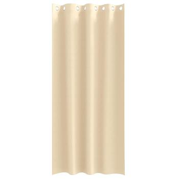 Vorhänge mit Vorhängen 2 pcs Creme 225 x 140 cm Polyester