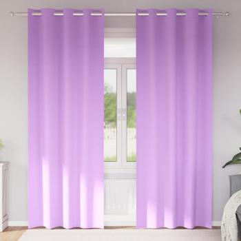 ARDEBO.de - Vorhänge mit Vorhängen 2 pcs Lila 260 x 140 cm Polyester