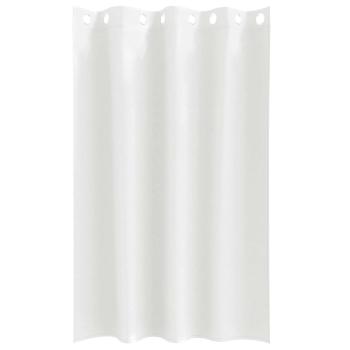 Vorhänge mit Vorhängen 2 pcs Reinweiß 175 x 140 cm Polyester